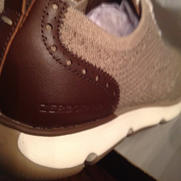 Cole Haan Men\'s ZeroGrand Light brown Stitchlite(Mesh) Oxfords-11.5M -New in Box main image 2